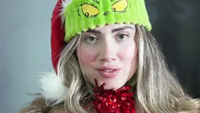 The hottest Christmas ever with Sara Blonde fucking the Grinch