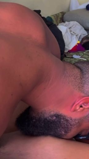 Fat Man Exchanges Wet Nipples