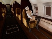Trap the Cat FURRY masturbates on the plane [3d hentai uncensored]