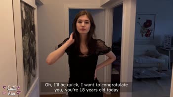 Cutie Kim's Teen (18+) Stepsister Debut: DP, Creampie & Virginity Lost
