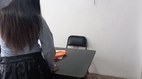 Office MILF seduces boss's boyfriend