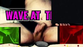 jerk off with him with one hand then wave at the gay faggot when the videos says to cum together