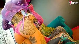 Tattooed Couple’s First Time with Trans Dark Leaves – ATM & Facial