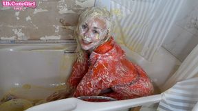 Slippery JOI in PVC Catsuit: Cream, Custard & Cum Instructions - AVI