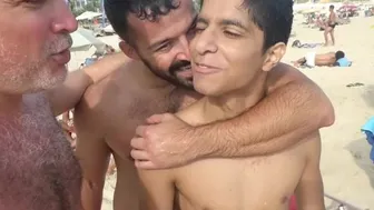 Raw in Rio features a hot group of men in a steamy bareback threeway