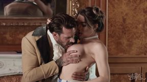 European Blonde Heat Ignites Wild Erotic Passion