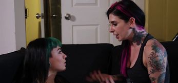 Tattooed Amelia Dire endures pussy fucking and ass drilling