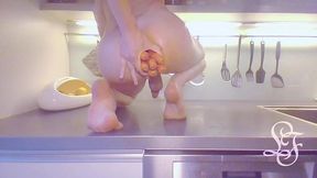 play in the kitchen with potatoes, carrots and lemons 🥔🥕🍋