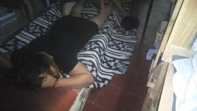 I massage medi in her short black dress