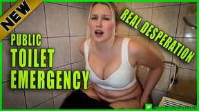 Desperate Public Toilet Fart Disaster : Stepmommy Diane