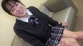 Black-haired Uniform teenager 18+. The Growing Pussy Of A D
