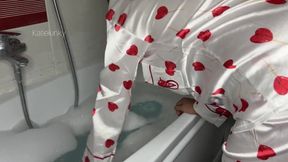 Smoking and Relaxing in the Bathtub