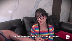 I don't know how to kiss or fuck, thanks to my stepmother I'm now an expert