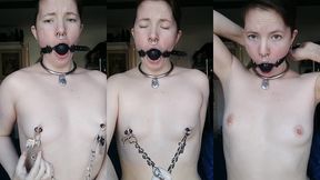 deepthroat gags and nipple clamps