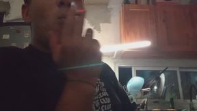 Smoking my cigarette