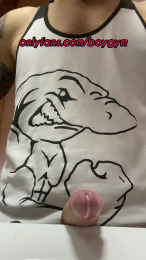 NO HANDS and NO FACE amazing CUMSHOT😈