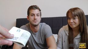 Amateur. Boy cant pay for hotel and he should watch his GF fucking