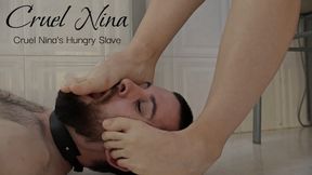 Cruel Nina's Hungry Slave - High Heels Worship and Foot Domination
