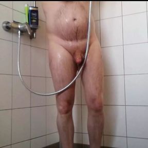 Nylonjunge in the Shower