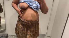 trying sexy dresses in trail room and fingering orgasm from shopping mall trail room, malappuram, kerala