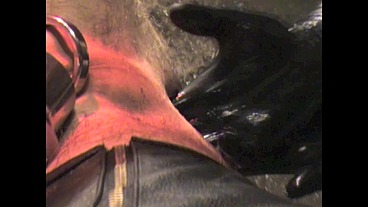 3 hast fist session with mature boy fisted in sling by scally boy