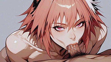 Cute Femboy loves big dicks shoved inside and deep in her beautiful, oily ass