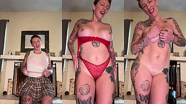 Lola Maverick strips to Dirrty