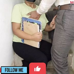 Computer Teacher Fucked Girl Student at Class Stairs