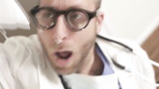 Aroused TS gets ass fucked by her doctor