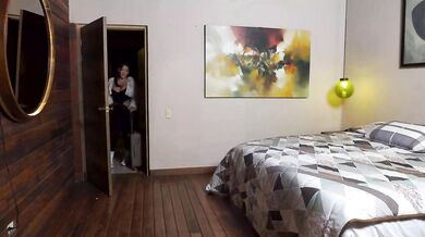 Best friends Mariana Martix and Daniela Andrea get horny and lick pussy on the living room