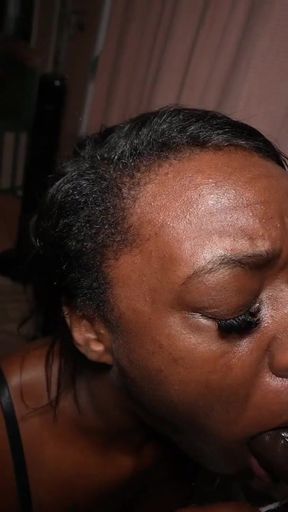 Ebony gets fucked by BBC in treehouse   Clip 1