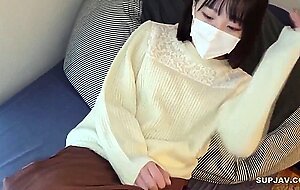 Bakery poster girl bareback after eating delicious bread