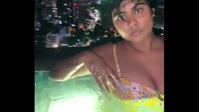 Shilpa having fun in pool