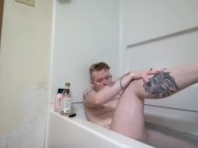 Solo Bubble Bath Orgasms FTM