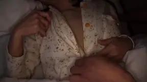 Widow with big tits fucks her stepson in front of her husband