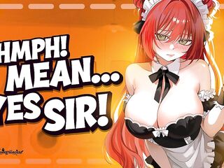 Tomboy Coworker Is Your SEXY Free-Use Maid - Throatfucking ASMR - Audio Comics - Anal Messy Talk