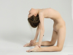 Small titted teen Bella masturbates outdoors