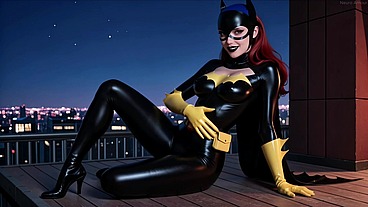Batgirl Barbara Gordon: Gotham Biggest Slut Getting Creampie (AI)