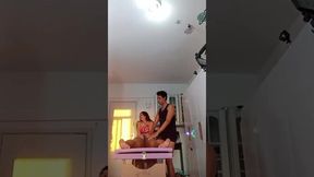 NICOLY MATTOS AND PAMELA PANTERA ENSLAVE NEWBIE: TONGUE MASSAGE IN THE ASS AND LOTS OF CUMSHOT!