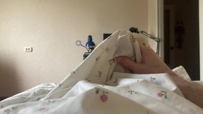 Morning Wood Stroking - Bed Solo Erection POV