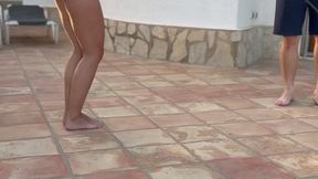 Bullwhip session outdoor