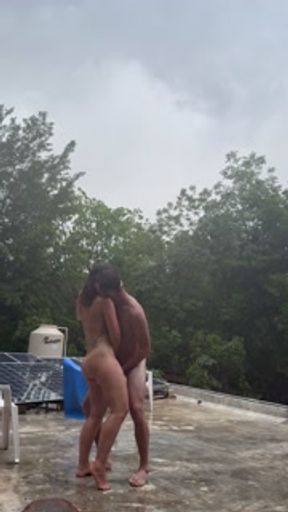 Wet Prayers and Wicked Touches, amateur couple romantic teasing masturbating together in public