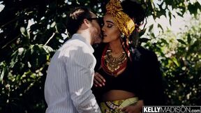 Ebony Hot Girl Julie Kay Takes White Meat in Her Ebony Butt