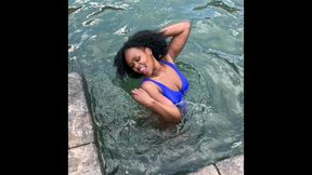 Swimming pool party