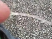 I had to pee bad! Pulled over and let it go on the side of the road.