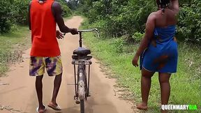 I met the Prince on my way back from fetching firewood, he offered to carry me on his bicycle to where he fucked me