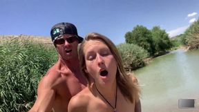 Blonde amatuer POV smash in the mud