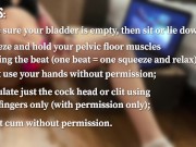 Edging JOI with Kegel exercises metronome