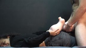 I used my stepsister like a toy holdera and she ate the cum from that petite pussy. XattlaLust