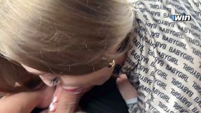 Round ass brunette MILF in stockings gets fucked doggy style outdoor